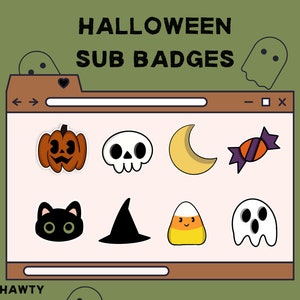 HALLOWEEN Sub badges