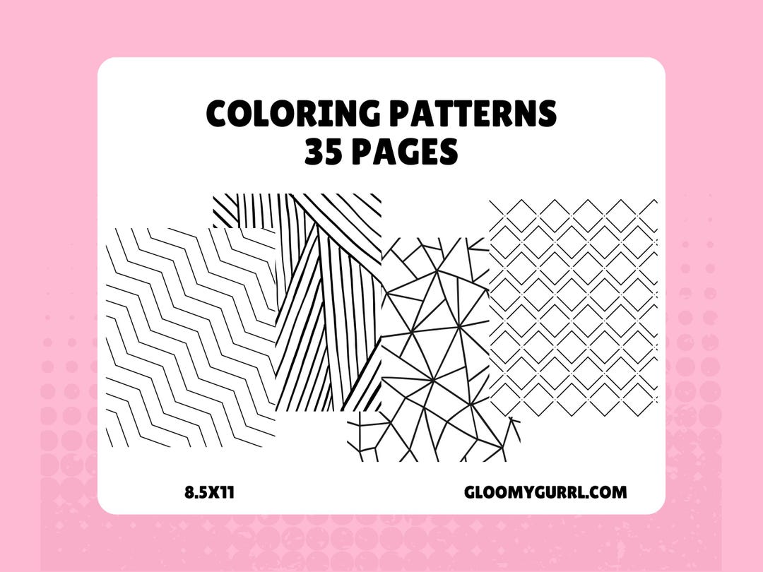 Fun Pattern Coloring Pages ( DIGITAL) - Etsy
