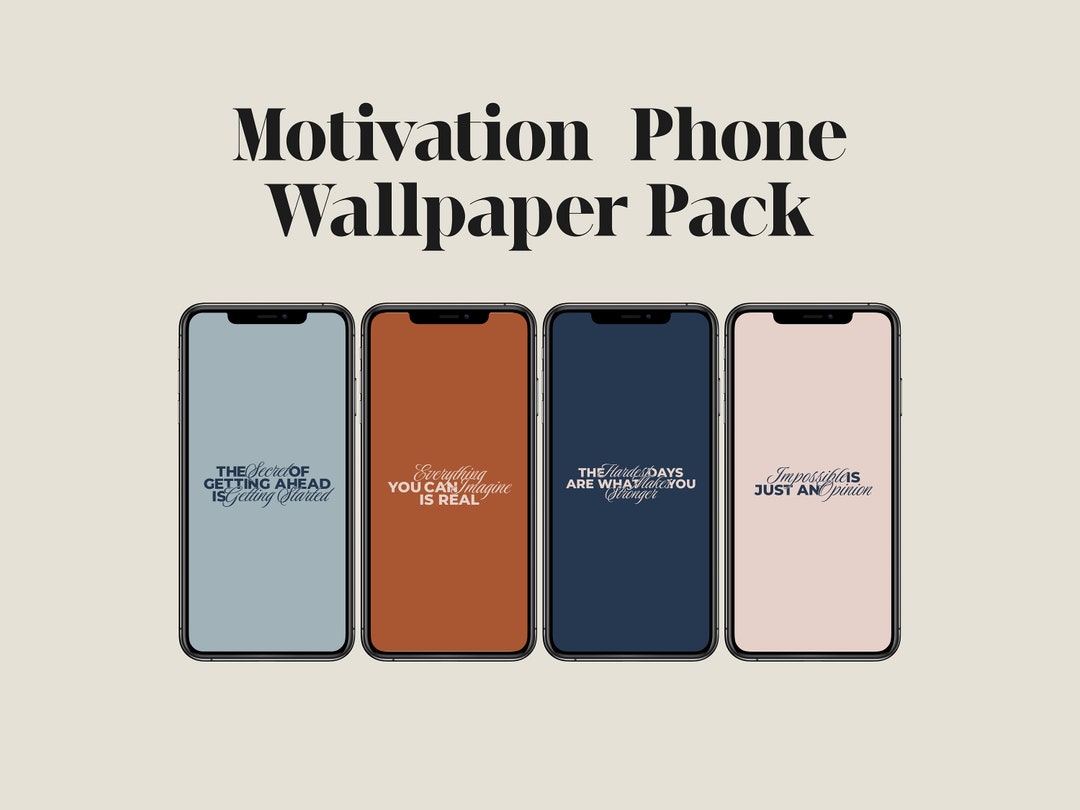 Motivational Phone Wallpaper Pack Minimalist Background - Etsy