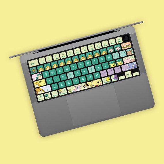 Handmade Customization Pikachu MacBook Keyboard Cover: Silicone