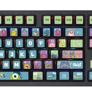 Mechanical Keyboard Sticker | PC Vinyl Decals Skin | Desktop Keyboard Sticker - Monster Pirate
