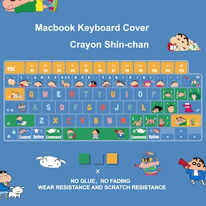 MacBook キーボード カバー | クレヨンしんちゃ | キーボード シリコン カバー | キーボード スキン | MacBook Air | ノートパソコン キーボード スキン