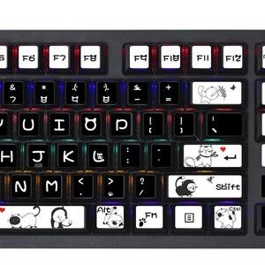 Mechanical Keyboard Sticker | PC Vinyl Decals Skin | Desktop Keyboard Sticker - Cat Series