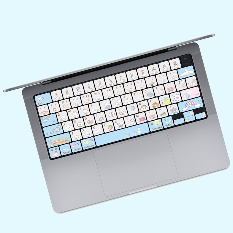 Cinnamoroll MacBook Keyboard Stickers | Sanrio Kawaii Vinyl Skin image 3