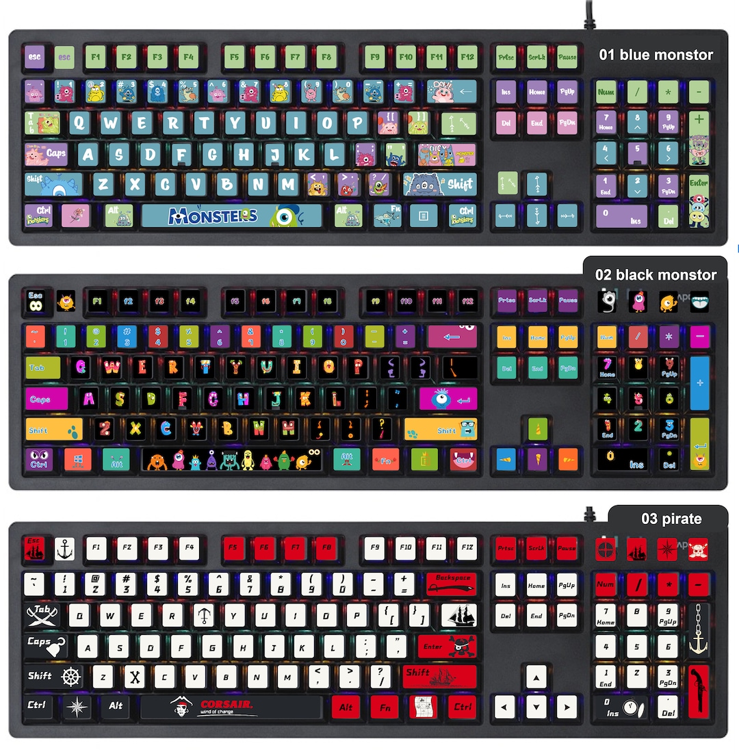 Mechanical Keyboard Sticker | PC Vinyl Decals Skin | Desktop Keyboard ...