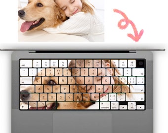 Custom Picture Macbook Keyboard Sticker，Custom Picture Decal，Custom Image Keyboard Decal，Personalized Macbook Keyboard Sticker