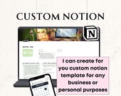Custom Notion Create Notion Template by Your Order Customizable Notion Template as a Gift Add-on Listing