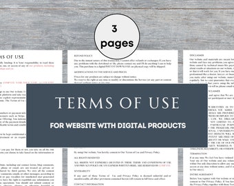 Terms Of Use For Website Terms And Conditions Template For Website With Digital Products Terms Of Use For Course Conditions For Digital