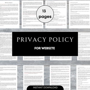 Privacy Policy For Website Privacy Policy For Digital Service Website Digital Products Privacy Policy CCPA Collecting Personal Data Legally