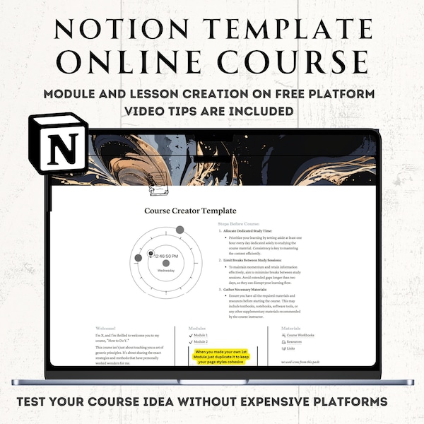 Notion For Digital Course Hosting Digital Product Creators Notion Template Minimalist Course Template Notion Template Business Launch Course