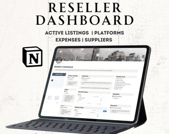 Ultimate Reseller Template Reseller Inventory Tracker Reseller Notion Template all-in-one reseller Spreadsheet Inventory Management Etsy