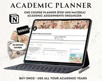 Academic Planner Notion Template for Students (Digital Download)
