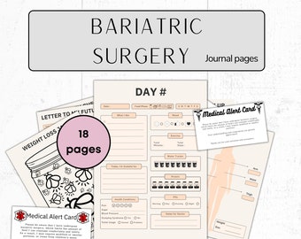 Bariatric Planner Bariatric Surgery Gastric Bypass Gastric Sleeve Tracker Weight Loss VSG Food Journal VSG Gift Weight Loss Journal Surgery