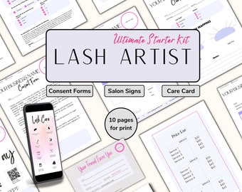 Lash Consent Form Lash Extension Consent Form Lash Client Record Eyelash Extension Client Record Lash Tech Client Record Lash Consultation