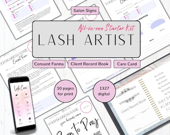 Eyelash Extension Forms Lash Consent Form Lash Extension Consent Form Lash Client Record Eyelash Extension Client Record Book Lash Tech