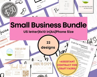 Ultimate Craft Show Bundle Assistance Contract Order Form Craft Fair Template Price List Template Scan To Pay Template Small Business Bundle