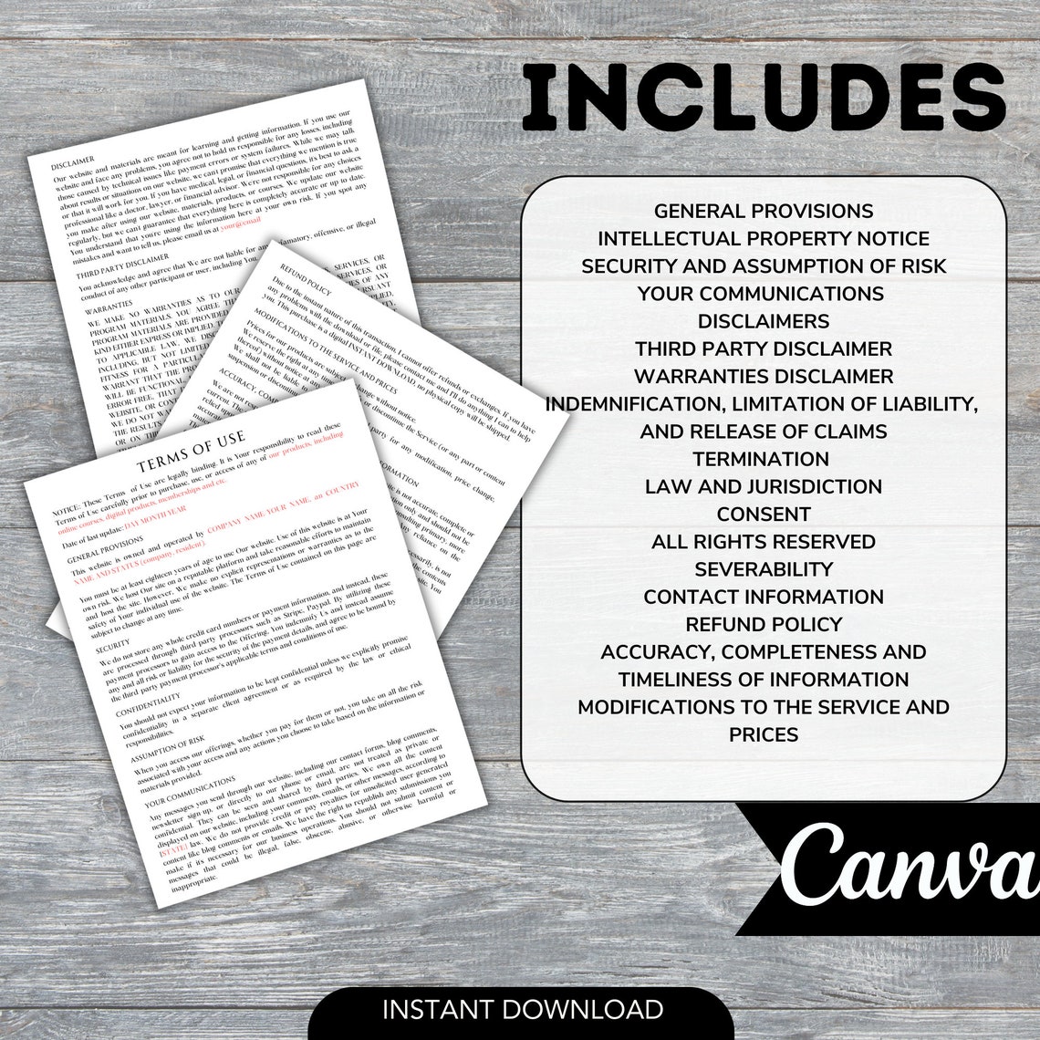 Terms of Use for Website Terms and Conditions Template for Website With ...