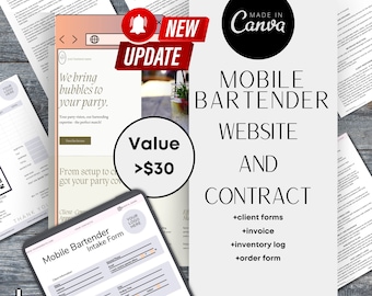 Mobile Bartending Contract Mobile Bartender Contract Mobile Bar Contract Bartender Business Starter Kit Website Mobile Bar Service Contract