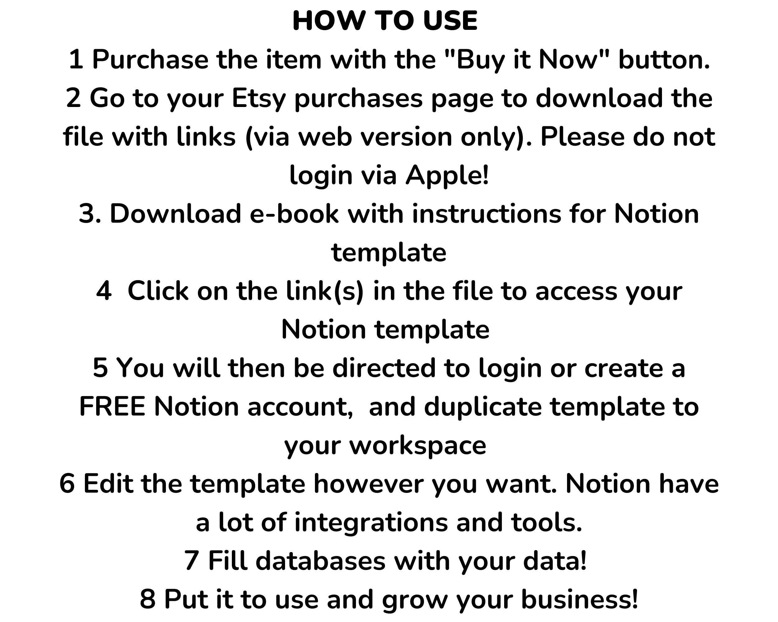 Notion Template Nail Business Inventory Nail Studio Notion Dashboard
