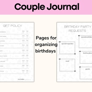 Couple Journal Couple Planner Polyamory Journal  Gender-neutral Instant Planner Queer Gift For Them They Download PDF US Letter polyamorous couple gay lesbian polygamy journal