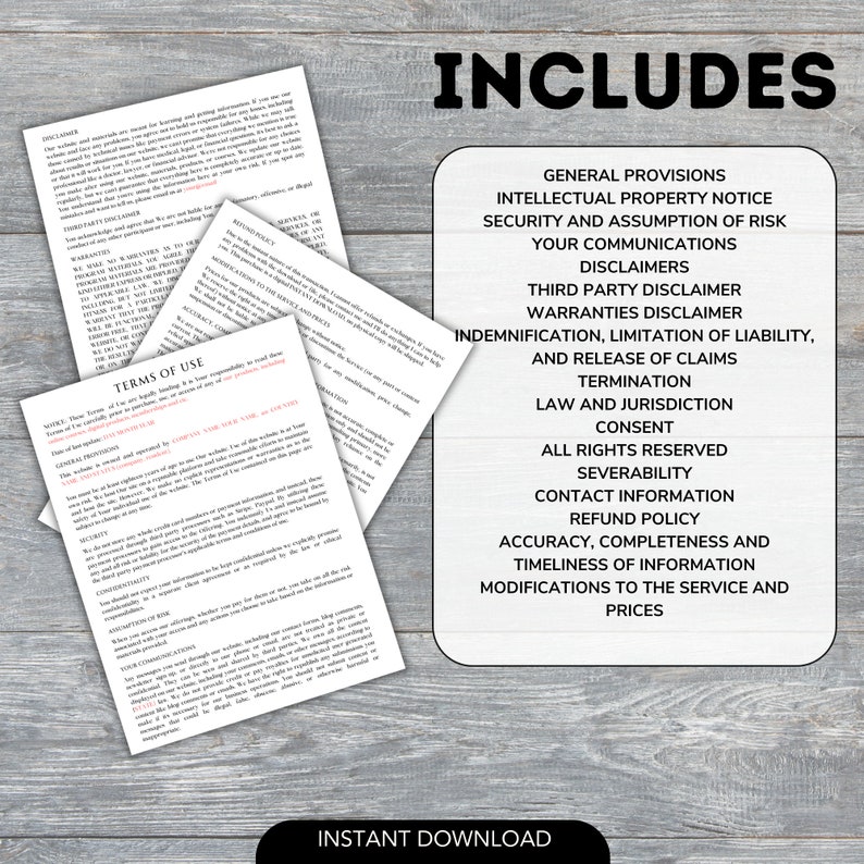 Terms of Use for Website Terms and Conditions Template for Website With ...