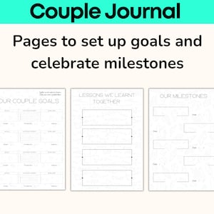 Couple Journal Couple Planner Polyamory Journal  Gender-neutral Instant Planner Queer Gift For Them They Download PDF US Letter polyamorous couple gay lesbian polygamy journal