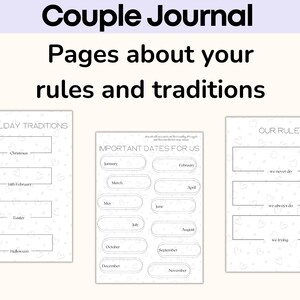Couple Journal Couple Planner Polyamory Journal  Gender-neutral Instant Planner Queer Gift For Them They Download PDF US Letter polyamorous couple gay lesbian polygamy journal