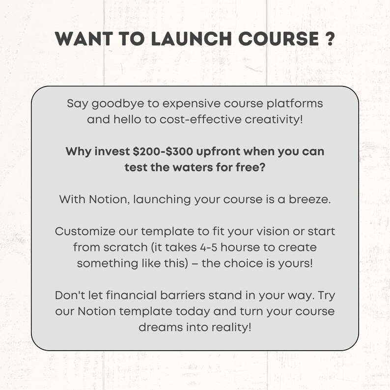 Notion Course Template, Digital Course Template, Online Course Template, Build A Course in Notion, How to Create A Digital Course