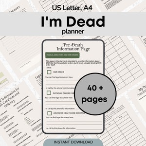 Dead Man&#39;s Switch Planner Criminal End Of Life Binder In Case Of Vanishing Planner Security Approach Binder Preventive Measures Anti-Crime