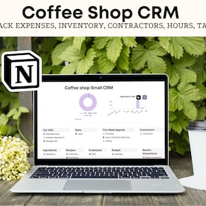 Notion Template Business Owner Coffeeshop Inventory Notion Dashboard Coffee Shop Owner Notion Template Business Cafe Budget Template Notion