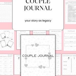 Couple Journal Couple Planner Polyamory Journal  Gender-neutral Instant Planner Queer Gift For Them They Download PDF US Letter polyamorous couple gay lesbian polygamy journal