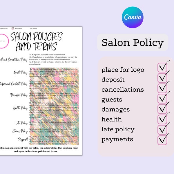 Hair Cancellation Policy Template Etsy Hair Cancellation Policy Template Etsy
