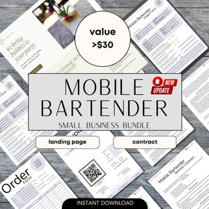 Startup Kit  Mobile Bartending Contract Mobile Bartender Contract Mobile Bar Contract Bartender Website Mobile Bar Service Contract