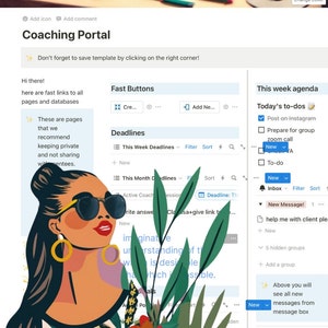 Mentorship Coaching Portal Mentorship Coaching Notion Template Coaching