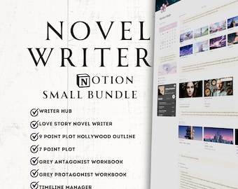 Notion Template Writer Bundle Plot Outline World Creation System Writer Organizer Timeline Novel Planning Writing Hub Character Development