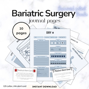 Bariatric Planner Bariatric Surgery Gastric Bypass Gastric Sleeve Tracker Weight Loss VSG Food Journal VSG Gift Weight Loss Journal for Man