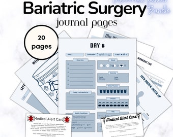 Bariatric Planner Bariatric Surgery Gastric Bypass Gastric Sleeve Tracker Weight Loss VSG Food Journal VSG Gift Weight Loss Journal for Man