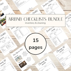 Airbnb Checklist Template Airbnb Inventory Checklist Editable Airbnb Cleaning Checklist Airbnb Host Forms Cleaning Service Forms Checklist