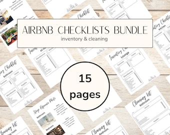 Airbnb Checklist Template Airbnb Inventory Checklist Editable Airbnb Cleaning Checklist Airbnb Host Forms Cleaning Service Forms Checklist