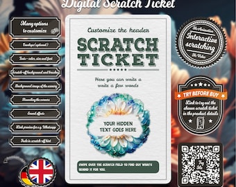 Anpassningsbar digital skraplott - E-kort skraplott - Anpassningsbar online skraplott