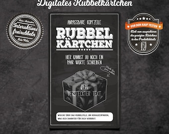 Customizable Digital Scratch Card - E-card Scratch Card - Personalized Online Scratch Card
