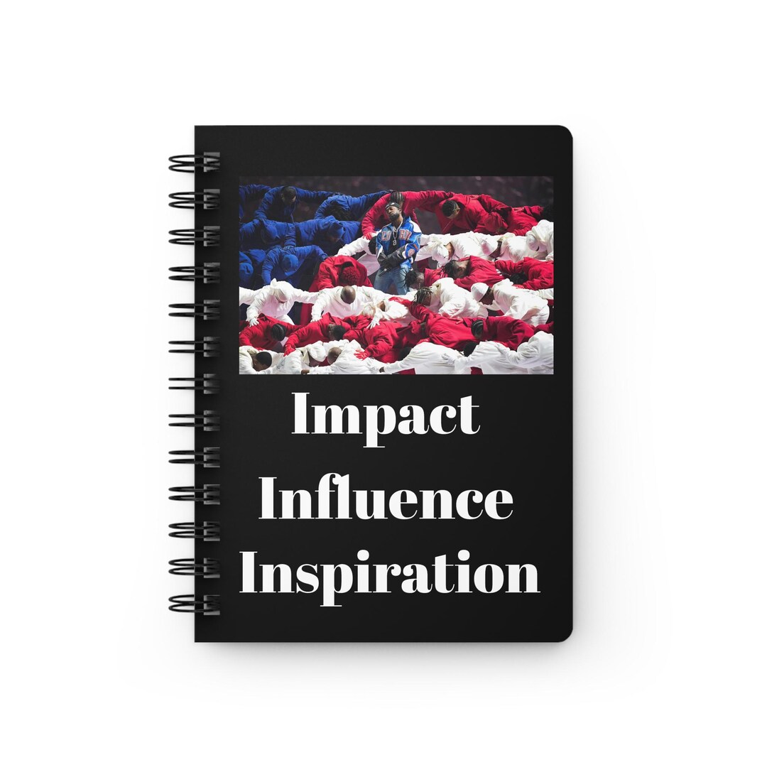 Kendrick Lamar Spiral Bound Journal - Hip Hop Musician Notebook, Rapper ...