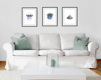 Watercolor series Evolution, Christine Scharfen, art prints, posters, wall decoration