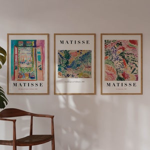 Henri Matisse Printable Wall Art Set Vintage Poster Set of 3 Abstract ...