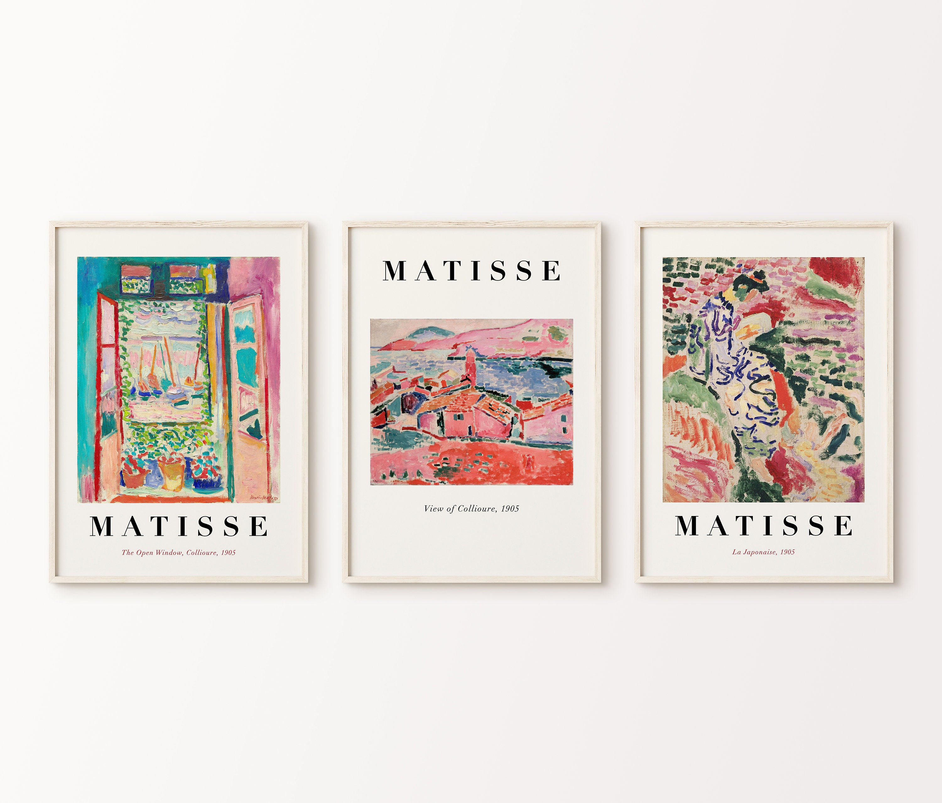 Henri Matisse Printable Wall Art Set Vintage Poster Set of 3 Abstract ...