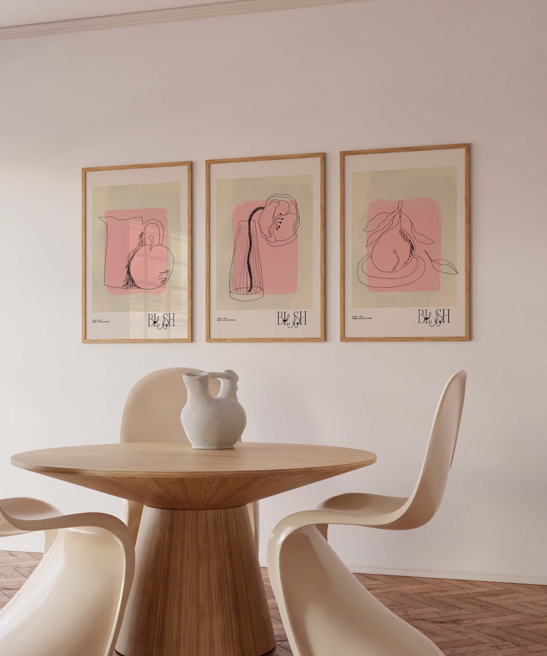 kitchen prints set of 7 kitchen wall art aesthetic... Kitchen Prints Set Digital Download Neutral Dining Room Print Vintage ...