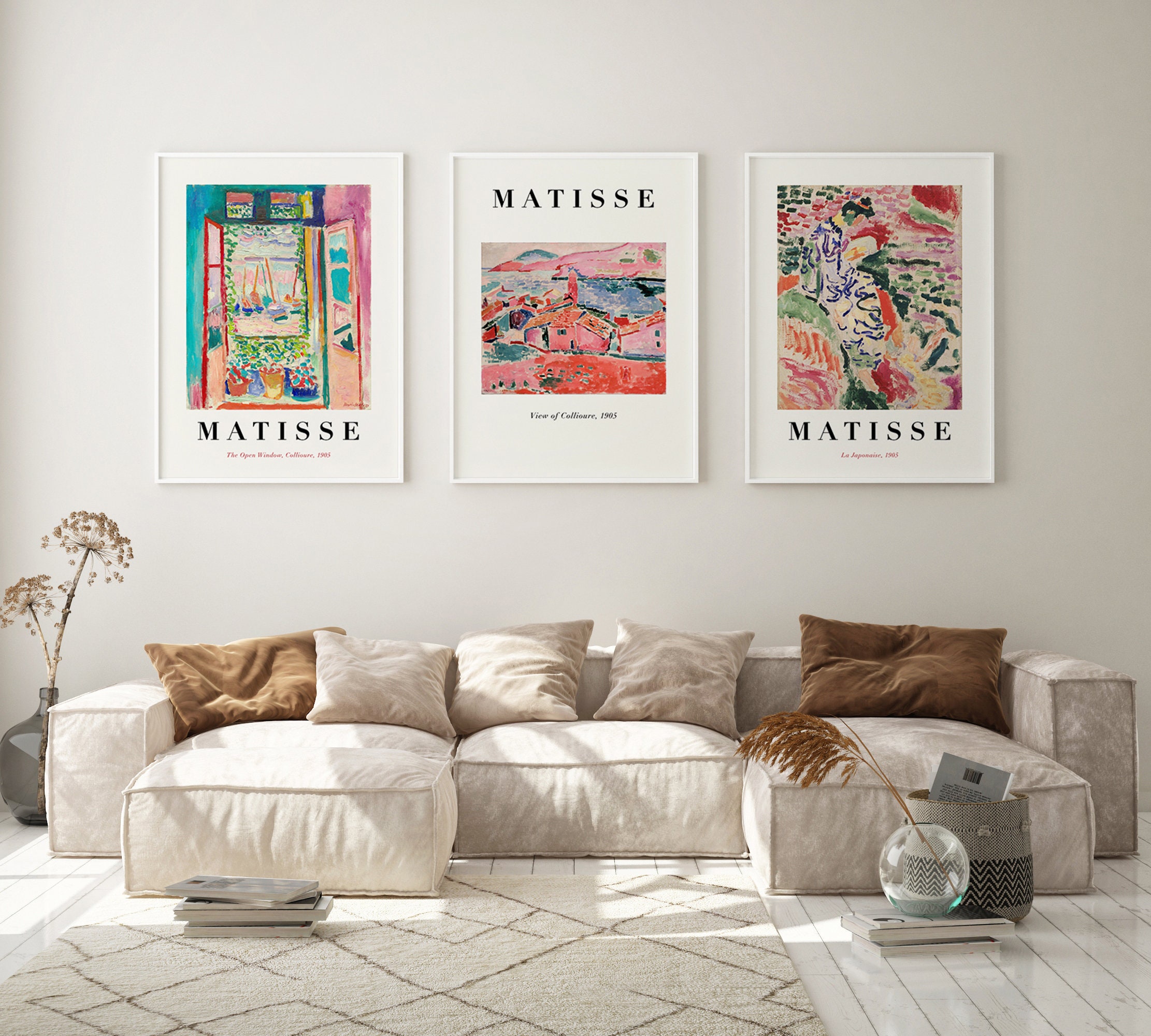 Henri Matisse Printable Wall Art Set Vintage Poster Set of 3 Abstract ...