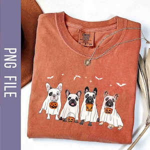 Personalized Frenchie Ghost Dog PNG, Frenchie Dog Mom Png, Frenchie Lover Png, Pumpkin Dog Png, Dog Lover Png, Instant Download