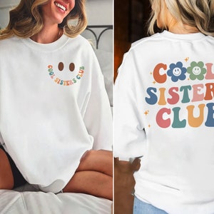 Cool Sisters Club SVG PNG File, Cool Sister Png, Sisters Club Svg, Cool Sister Svg, Retro Sister Svg, Best Sister Svg, Sister Cricut Svg