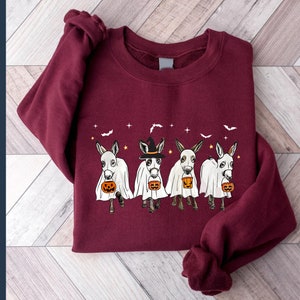 Ghost Donkey PNG, Halloween Donkey Png, Donkey Lover Png, Farm Animal Png, Funny Donkey Png, Fall Png, Spooky Season Png, Instant Download
